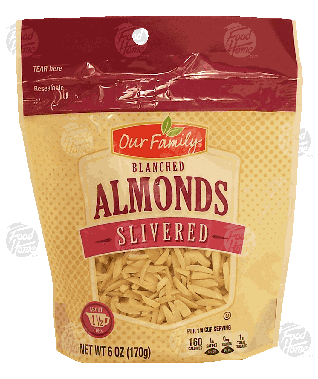 Our Family  almonds, blanched silvered Full-Size Picture